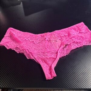 Victoria's Secret Dream Angels Pink Lace Thong
